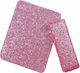 UpLac Set Maniküre-Kissen und Handunterlage Rosa mit Glitter Maniküre-Kissen PS-106602