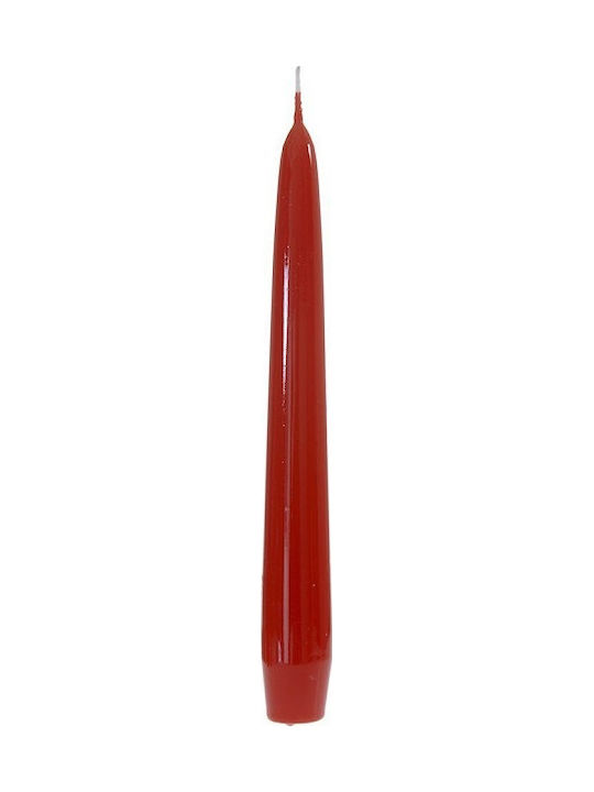 Dekoratives Kerze Kegel Red 25cm 1Stück