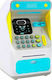 Money Bank Atm Children's Money Box Plastic Blu...