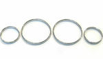 Car Instrument Panel Decoration Rings for Honda Del Sol in Silver Color