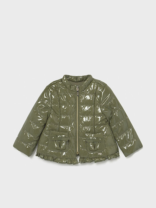 Mayoral Kids' Sports Jacket Short Windproof Green
