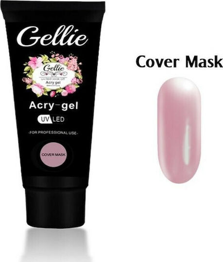 Gellie Cover Mask Acrygel Νυχιών Ροζ 60ml