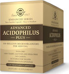 Solgar Advanced Acidophilus Plus Double Pack 60 φυτικές κάψουλες x 2 120 φυτικές κάψουλες
