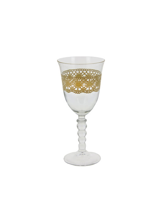 Marva Glass Water made of Glass in Beige Color Goblet 270ml