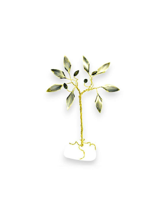 Epilekton Art Dekorative Olive aus Kupfer White 9x9x16cm 1Stück