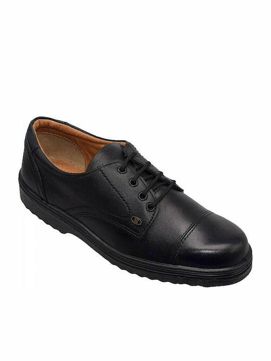 Boxin BG7556 Men's Anatomic Leather Casual Shoes Black