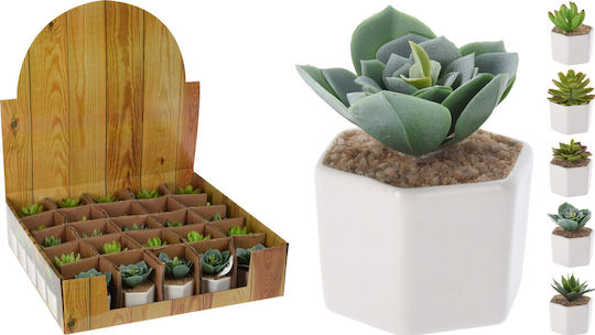 Künstliche Pflanze im Töpfchen Grün 10cm JK Home Decoration
