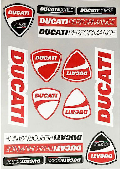 Αυτοκόλλητα Σετ Ducati Moto Stickers Πολύχρωμο