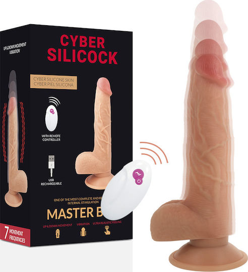 Cyber Silicock Realistischer Vibrator mit Fernbedienung 23,9cm Flesh