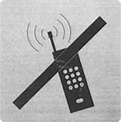 Alco Schild Selbstklebend "Verboten Mobile Nutzung " 9x9cm
