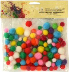 Valavanidis Pom Pom Artizanat Set 100buc Valavanidis Pom Pom Artizanat Set 100buc