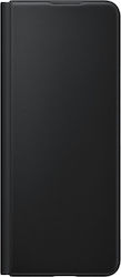 Samsung Leather Flip Cover Leather Book Black (Galaxy Z Fold 3)