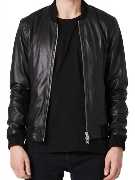 MARKOS LEATHER Museum Leather Jacket Black
