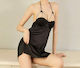 Set Sexy Baby Dolls with Lace Black