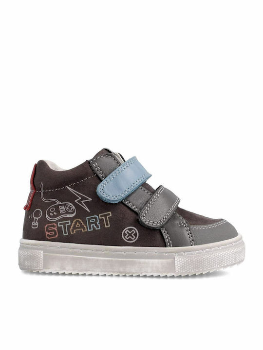 Garvalin Παιδικά Sneakers High Ανατομικά με Σκρ...