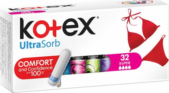 Kotex Tampoane UltraSorb pentru Flux Abundent 32buc