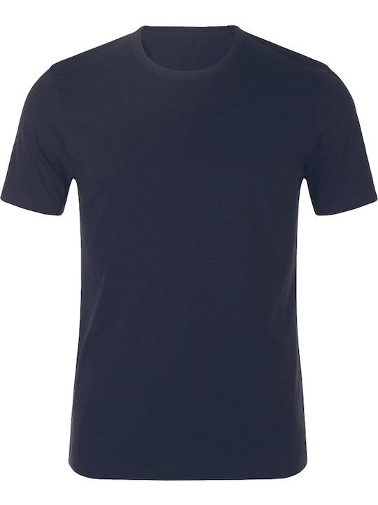 Grafgo 202010-19 Men's Short Sleeve Undershirt Navy Blue