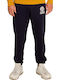 Sweatpants with Elastic Navy Blue