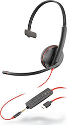 Plantronics Blackwire 3215 VOIP Headset USB-C Mono (209750-201)