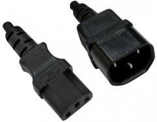 IEC C13 - IEC C14 Cable 2m Μαύρο 10409-020