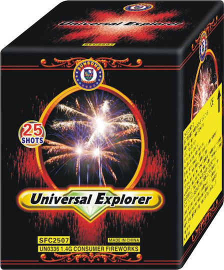Kanellopoulos Fireworks Εναέριο Πυροτέχνημα Universal Explorer Πυροτεχνήματα 25 Βολών