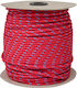 Eval Σχοινί Gestrickt 6mm Polyester Rot/Blau