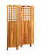 vidaXL Wooden Room Divider with 4 Panels 161x170cm