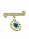 Mertzios.gr Child Safety Pin made of Gold 9K