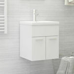 vidaXL Bench with sink L41xW38.5xH46cm White