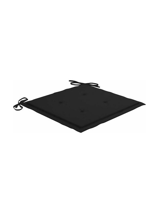 vidaXL Garden Chair Cushion Black 2pcs 40x40cm.