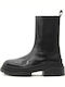 Storm Leder Damen Chelsea Stiefeletten mit mittlerem Absatz Schwarz
