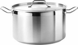 Novatex Stainless Steel Pressure Cooker Capacity 58lt with Diameter 50cm and Height 30cm.