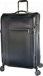 Samsonite Large Travel Suitcase Fabric Black with 4 Wheels Height 78cm