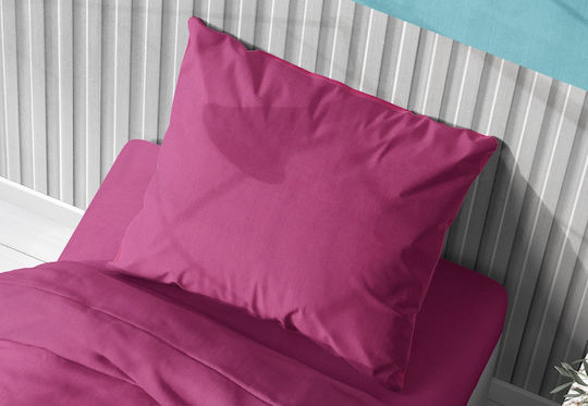Dimcol Solid Față de Pernă cu plic de acoperire Fuchsia 50x70cm.