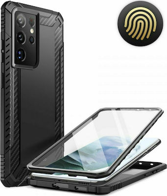 Supcase Clayco Xenon 360 Full Cover Πλαστικό Ανθεκτική Μαύρο (Galaxy S21 Ultra 5G)