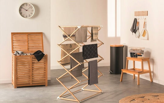 Atmosphera Ecke An der Wand montierte Badezimmerregale Metallisch mit 2 Regalen 22.2x22.2x33.7cm Schwarze