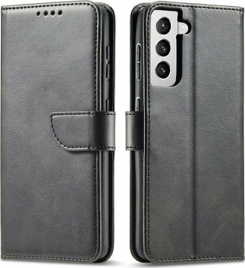 Hurtel Magnet Elegant Book Δερματίνης Μαύρο (Galaxy S21 5G)