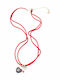 Folli Follie Gold Plated Silver Necklace Red
