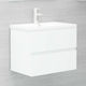 vidaXL Sink Cabinet L60xD38.5xH45cm White