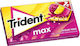Trident 14 Τσίχλες Max με Γεύση Βατόμουρο / Λεμόνι Χωρίς Προσθήκη Ζάχαρης 12τμχ 27gr