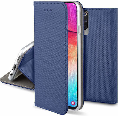 Synthetic Leather Book Durable Navy Blue (Realme 7)