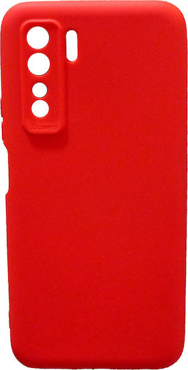 Umschlag Rückseite Silikon 2mm Rot (Huawei P40 Lite 5G)