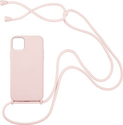 Sonique Carryhang Umschlag Rückseite Silikon 0.5mm Rosa (iPhone 11 Pro Max)