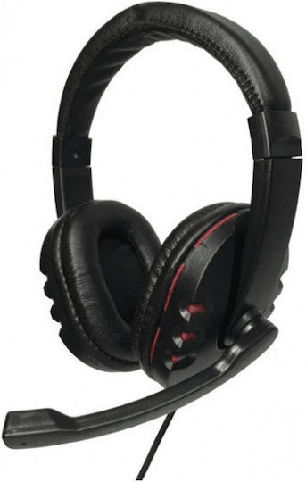 Ezra GE08 Über Ohr Gaming-Headset mit Verbindung 3,5mm Schwarz
