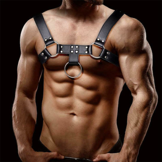 IntoYou Quovis Light Chest Bondage Harness For Men Schwarz