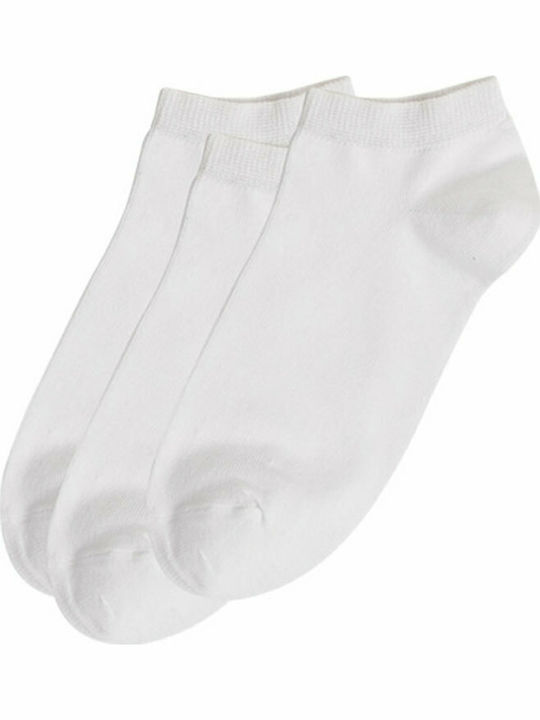 ME-WE Kids' Ankle Socks White 3 Pairs