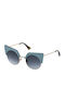 Web Women's Sunglasses with Blue Frame and Gray Gradient Lens WE0229 86W