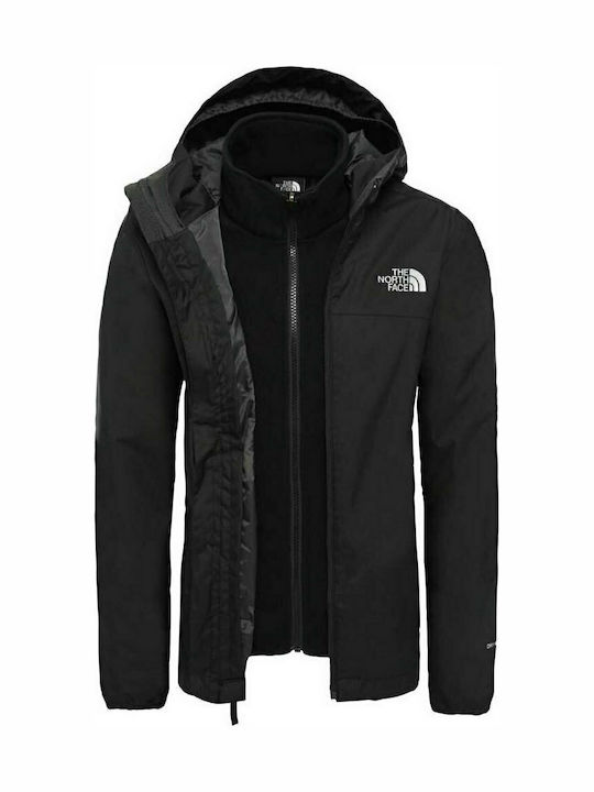 Kids' Sports Jacket Short with Lining & Hood Black Elden
