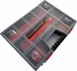 Draumet Tool Compartment Organizer 15 Slots with Adjustable Dividers