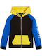 Guess Boys Hooded Sweatshirt with Zipper Blue